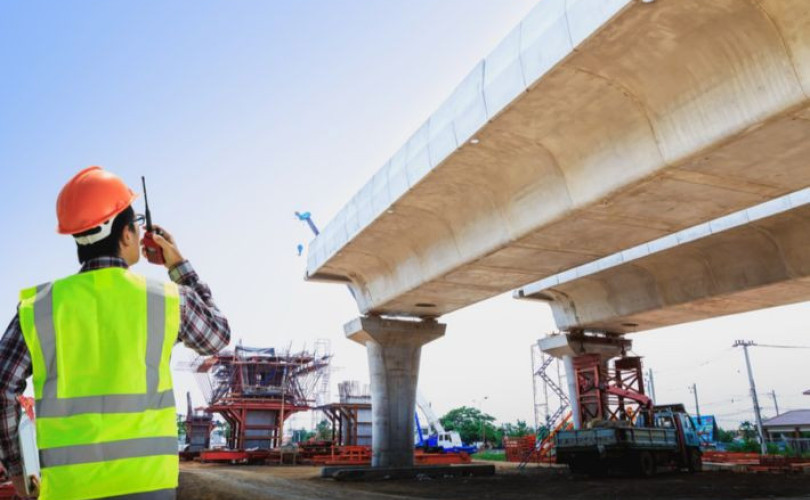Supervision of construction works of road and bridge structures
